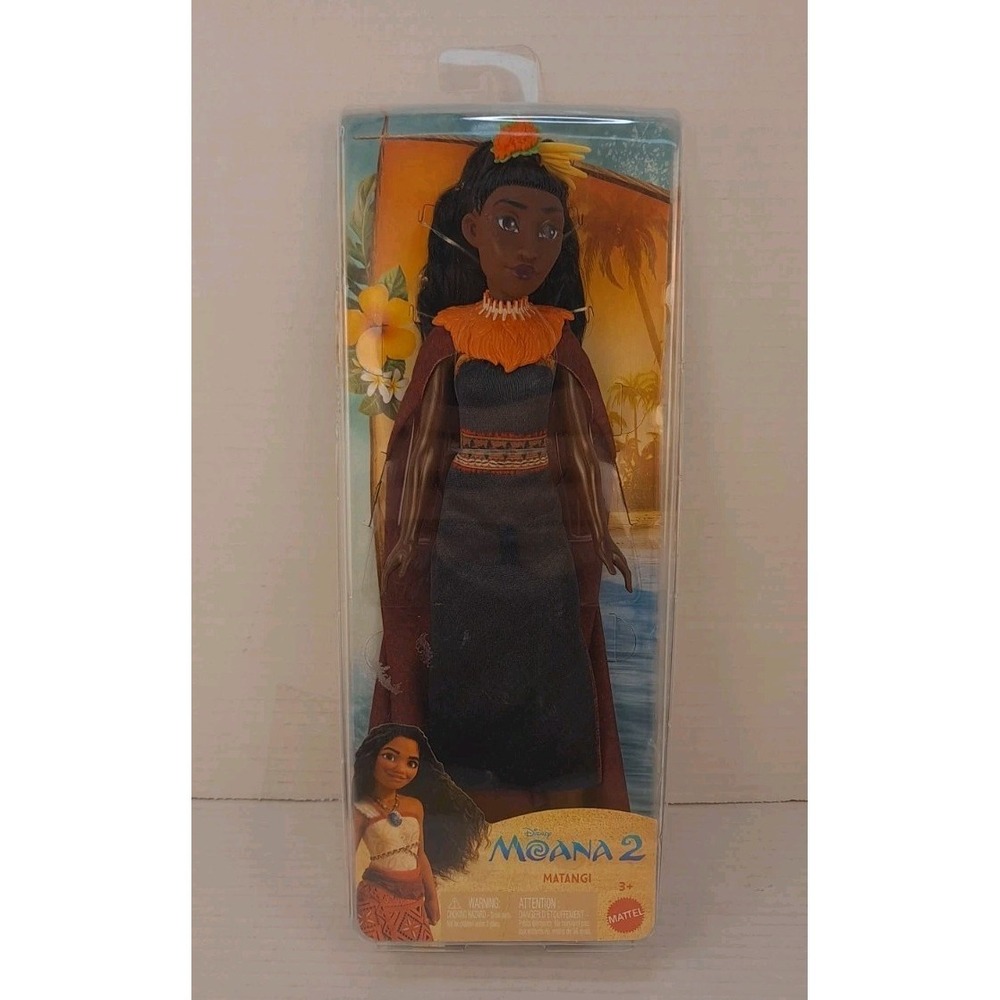 Disney Moana 2 Matangi Fashion Doll with 3 Accessories Removable Outfit w/ Cape